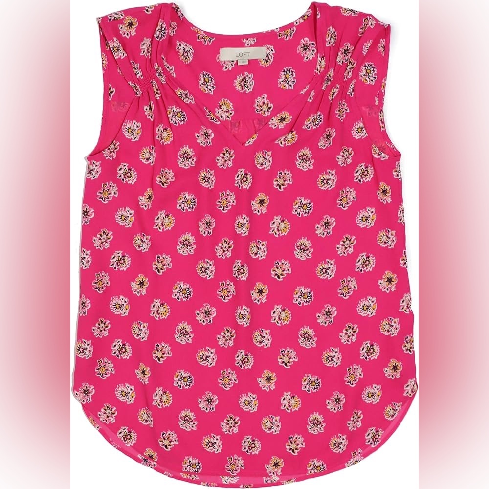 Loft bloom floral shell tank